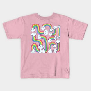 Curvy Rainbows Kids T-Shirt